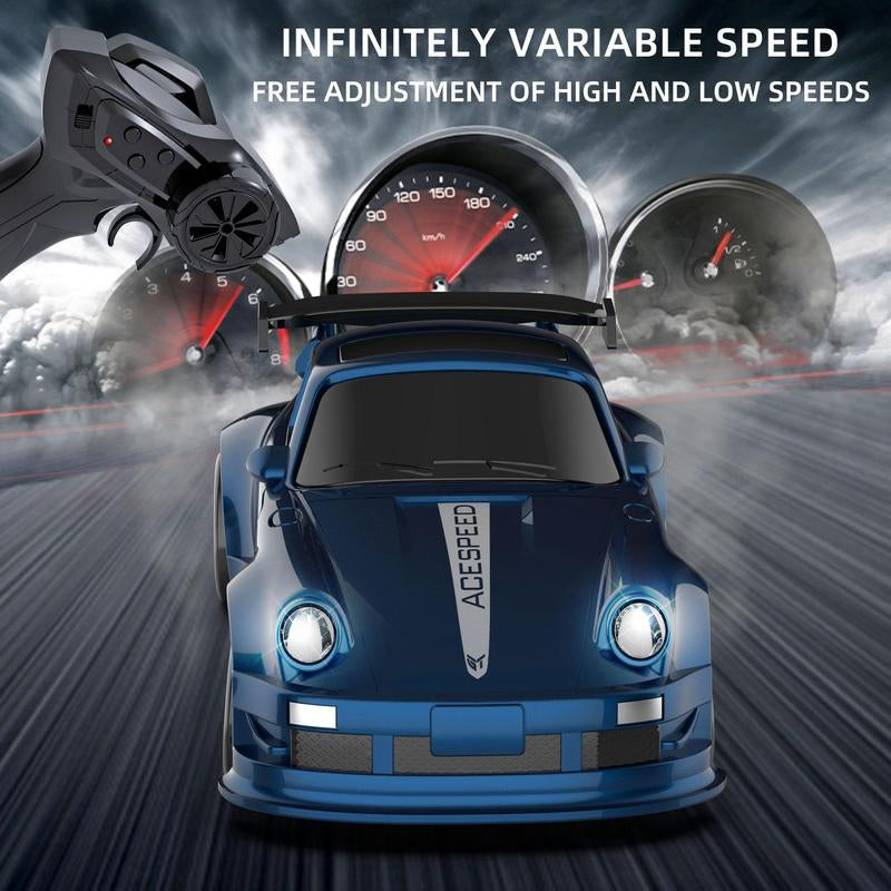 1/64 Mini Rc Drift Car, 1 Box 4Wd High-Speed Remote Control Racing Sports Car with Led Lights, Desktop Entertainment, Birthday Gift for Boys Kids, Kids Toys, Toys for Boys, Kids Toys, Rc Cars