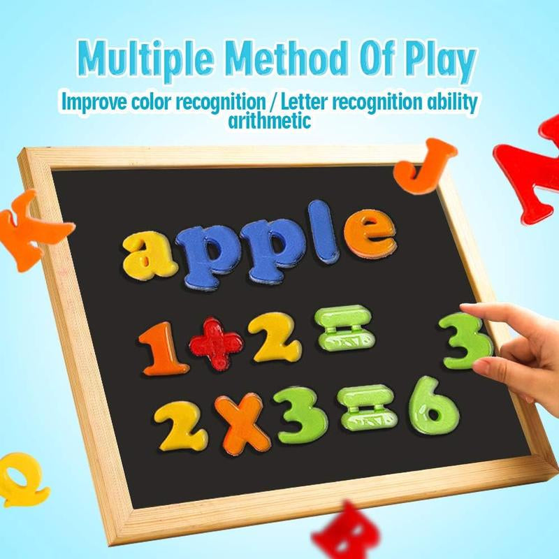 Magnetic Letters Numbers Alphabet Fridge Magnets Colorful, Kids Toys Learn Spelling Counting Uppercase Lowercase Symbols, Suitable for Boys Girls Learning Toys
