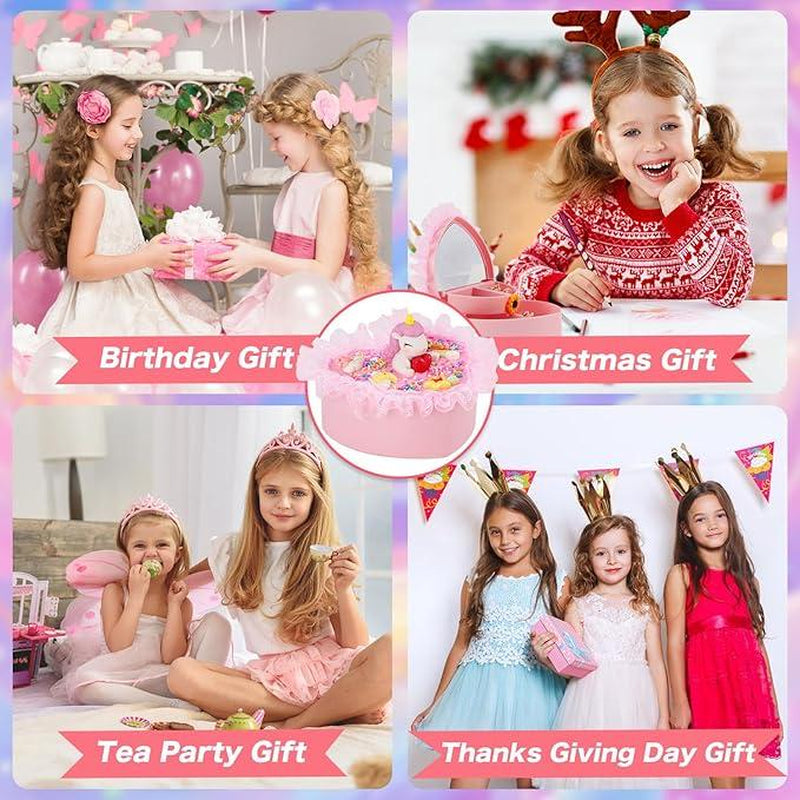 Kids Toys for Ages 5-7 Girls Jewelry,33Pcs Toddler Toys Arts and Crafts DIY Clip on Earrings,Princess Toys Adjustable Ring,Girls Toys for 3 4 5 6 7 8-10 Year Old Birthday Christmas Gifts