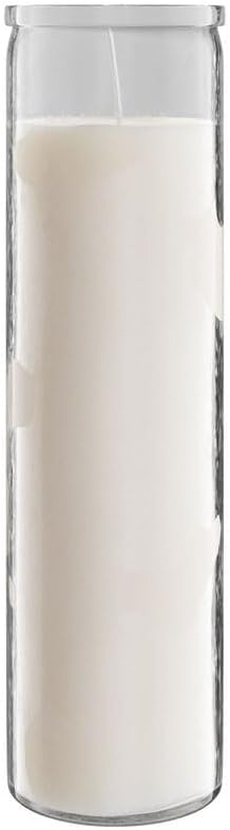 2X8 Inch Green Devotional Candles in Glass Jar - 3 Pack - 90 Hours – Prayer Candle - Tall Pillar Candles for Religious, Memorials, Party Decor