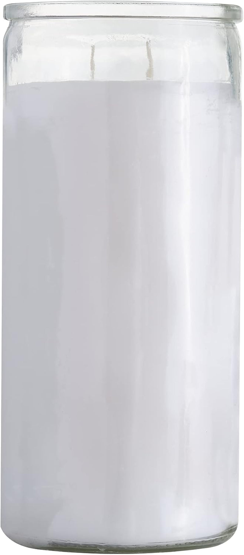 2X8 Inch Green Devotional Candles in Glass Jar - 3 Pack - 90 Hours – Prayer Candle - Tall Pillar Candles for Religious, Memorials, Party Decor