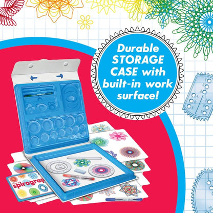 Spirograph Deluxe Set - Arts and Crafts, Kids Toys, Art Supplies, Craft Supplies, Drawing Kit, Spiral Art, Classic Gear Design Kit, Build-In Case, Pens, Design Sheet Included, Ages 8+