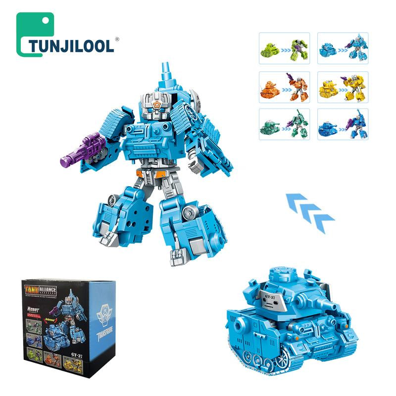 TUNJILOOL Transform Tank Toys into Robots Warriors,Action Figure Transforming Tank-Robots,Deformation Robots Toys Gifts for Kids Toys🔥 Collection