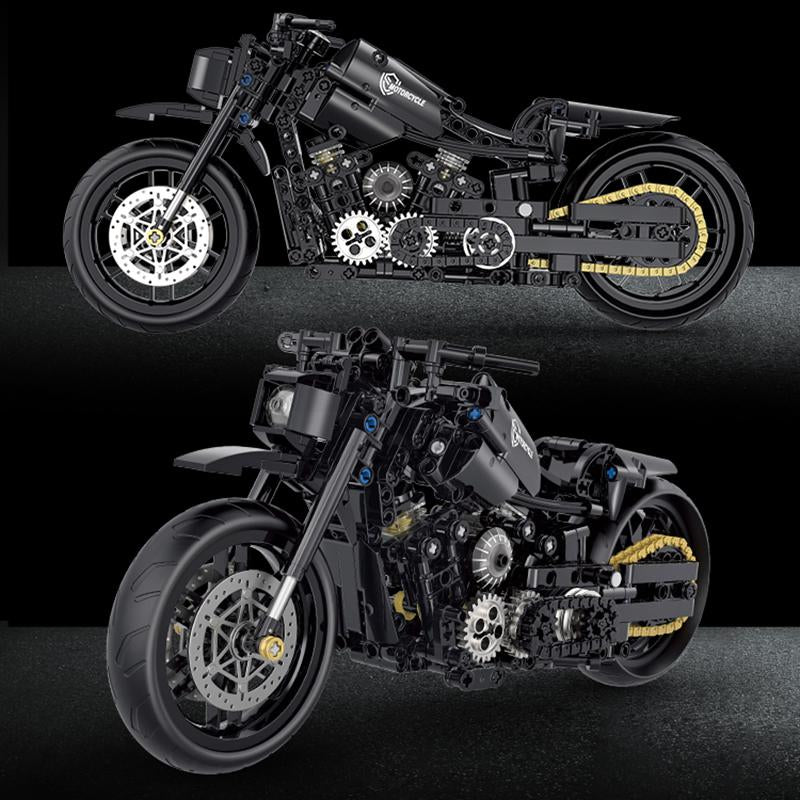 1:8 Super Racing Motorcycle Motorbike Model Building Block Brick Educational Assembly Toy Children Boy Gift Chain