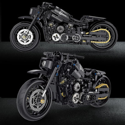 1:8 Super Racing Motorcycle Motorbike Model Building Block Brick Educational Assembly Toy Children Boy Gift Chain