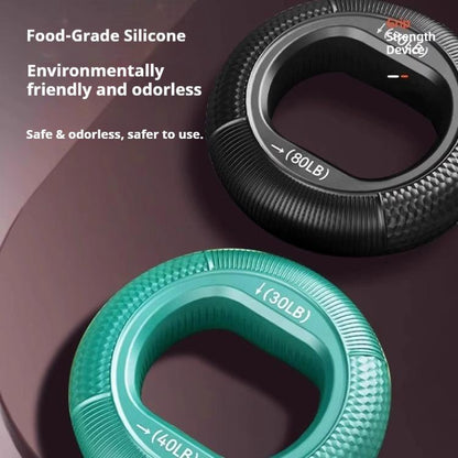 Silicone Grip Strengthener, Hand Grip Exercise Ring for Men & Women, Adjustable Finger & Forearm Workout Tool for Arthritis Rehabilitation, Physical Therapy, Muscle Training