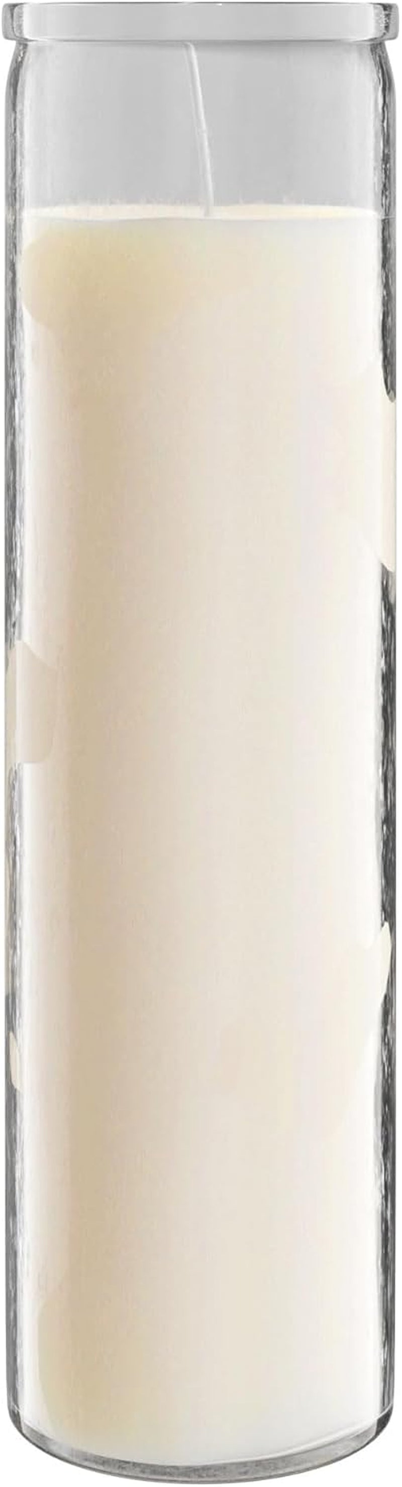 2X8 Inch Green Devotional Candles in Glass Jar - 3 Pack - 90 Hours – Prayer Candle - Tall Pillar Candles for Religious, Memorials, Party Decor