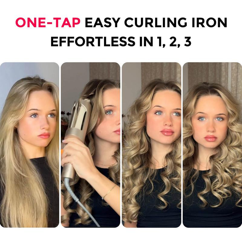 TYMO CURLPRO plus – Upgraded Automatic Rotating Curling Iron, 1-Inch Ceramic Long Barrel Curling Wand for Long Hair, Negative Ion for Flawless Christmas Holiday Gift Women Girlfriends Gifts,Gift Boxes,Gift Baskets,Best Gift Ideas