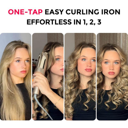 TYMO CURLPRO plus – Upgraded Automatic Rotating Curling Iron, 1-Inch Ceramic Long Barrel Curling Wand for Long Hair, Negative Ion for Flawless Christmas Holiday Gift Women Girlfriends Gifts,Gift Boxes,Gift Baskets,Best Gift Ideas