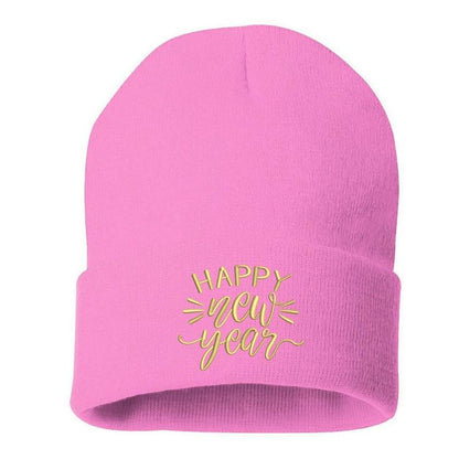 Happy New Year Beanie Cap New Years Celebration Hat Happy New Year Hats for 2024 New Years Eve Hats