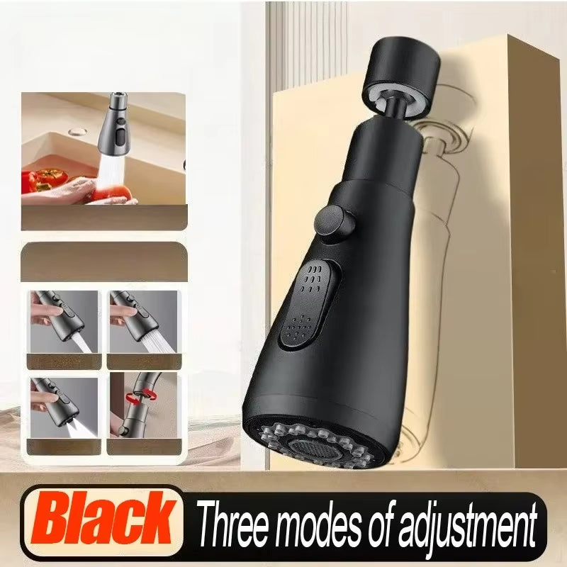 Universal 360° Rotate Kitchen Faucet Extender Aerator Plastic Splash Filter Kitchen Washbasin Faucet Bubbler Nozzle Aerator