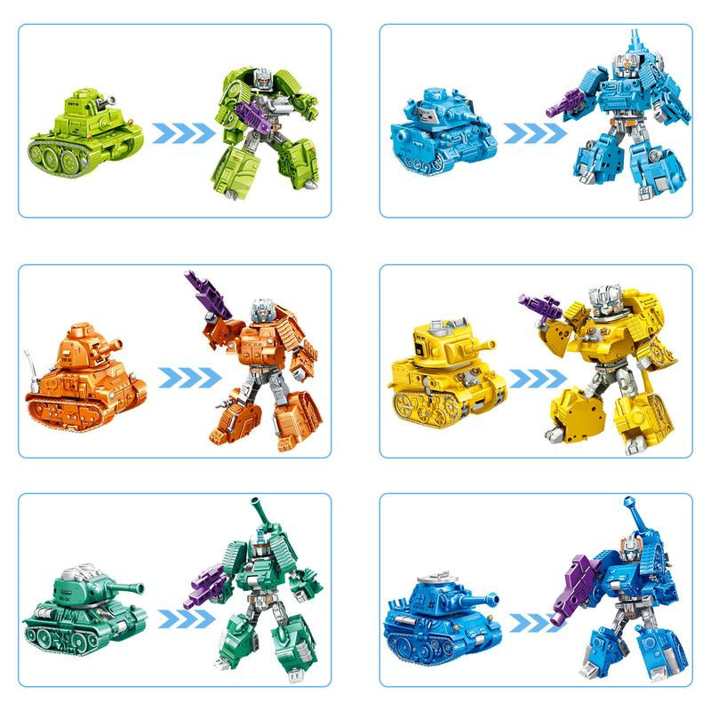 TUNJILOOL Transform Tank Toys into Robots Warriors,Action Figure Transforming Tank-Robots,Deformation Robots Toys Gifts for Kids Toys🔥 Collection