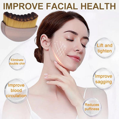 Face Lymphatic Contour Brush for Jawline & Chin Sculpting Dry Brushing Massager for Lymphatic Drainage & Facial Fatigue Relief Ergonomically Designed to Fit the Skin Precisely 1PCS Beauty Roller Daily