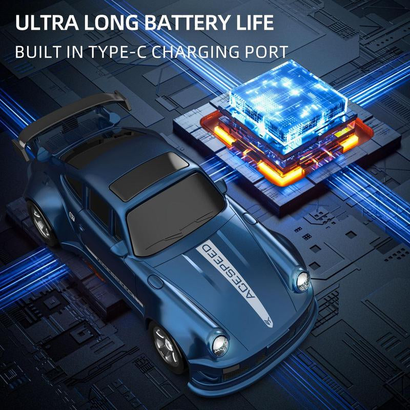 1/64 Mini Rc Drift Car, 1 Box 4Wd High-Speed Remote Control Racing Sports Car with Led Lights, Desktop Entertainment, Birthday Gift for Boys Kids, Kids Toys, Toys for Boys, Kids Toys, Rc Cars