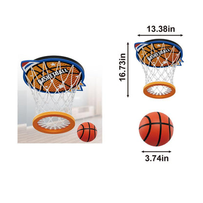 Ceiling Hanging Indoor Basketball Hoop – Overhead Mini Hoop for Bedroom, Office & Game Room – Easy Install, Durable, Real Swish Sound