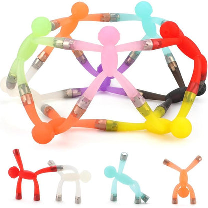 Boxgear Magnet Men – 10-Piece Magnetic Travel Toys: Magnetic Kids Toys, Road Trip Toys for 1-3 | Easter Basket Stuffers for Kids