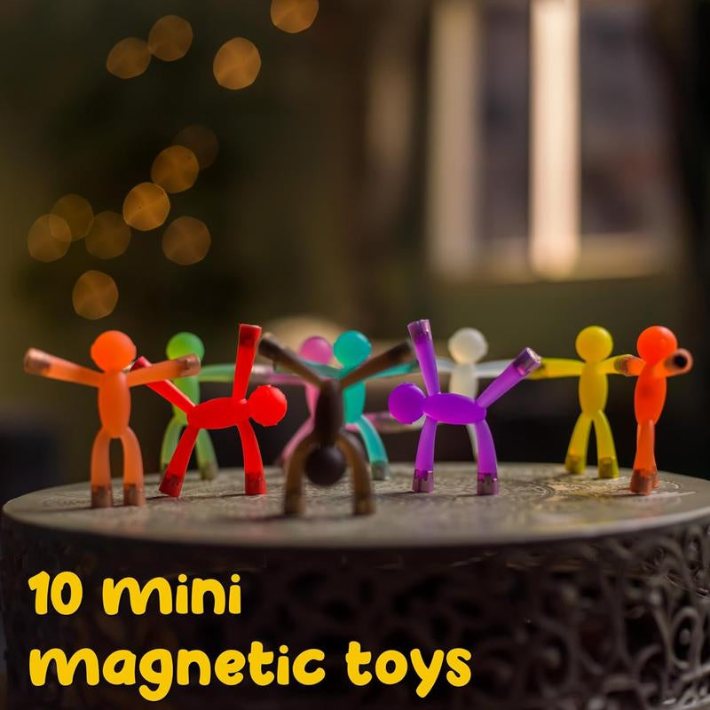 Boxgear Magnet Men – 10-Piece Magnetic Travel Toys: Magnetic Kids Toys, Road Trip Toys for 1-3 | Easter Basket Stuffers for Kids
