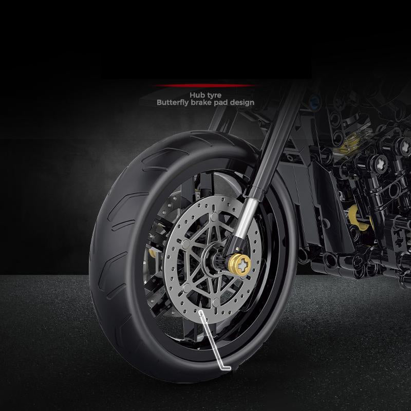 1:8 Super Racing Motorcycle Motorbike Model Building Block Brick Educational Assembly Toy Children Boy Gift Chain