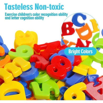Magnetic Letters Numbers Alphabet Fridge Magnets Colorful, Kids Toys Learn Spelling Counting Uppercase Lowercase Symbols, Suitable for Boys Girls Learning Toys