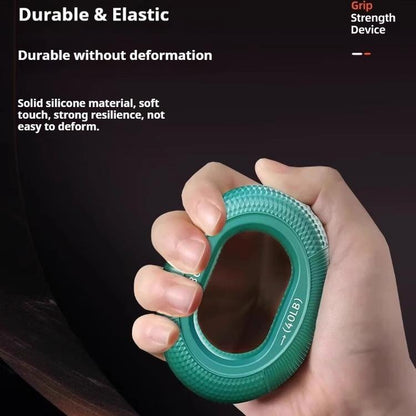 Silicone Grip Strengthener, Hand Grip Exercise Ring for Men & Women, Adjustable Finger & Forearm Workout Tool for Arthritis Rehabilitation, Physical Therapy, Muscle Training