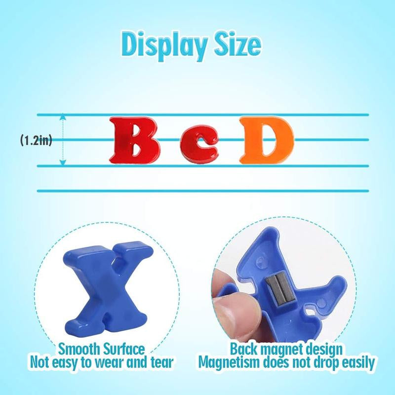 Magnetic Letters Numbers Alphabet Fridge Magnets Colorful, Kids Toys Learn Spelling Counting Uppercase Lowercase Symbols, Suitable for Boys Girls Learning Toys