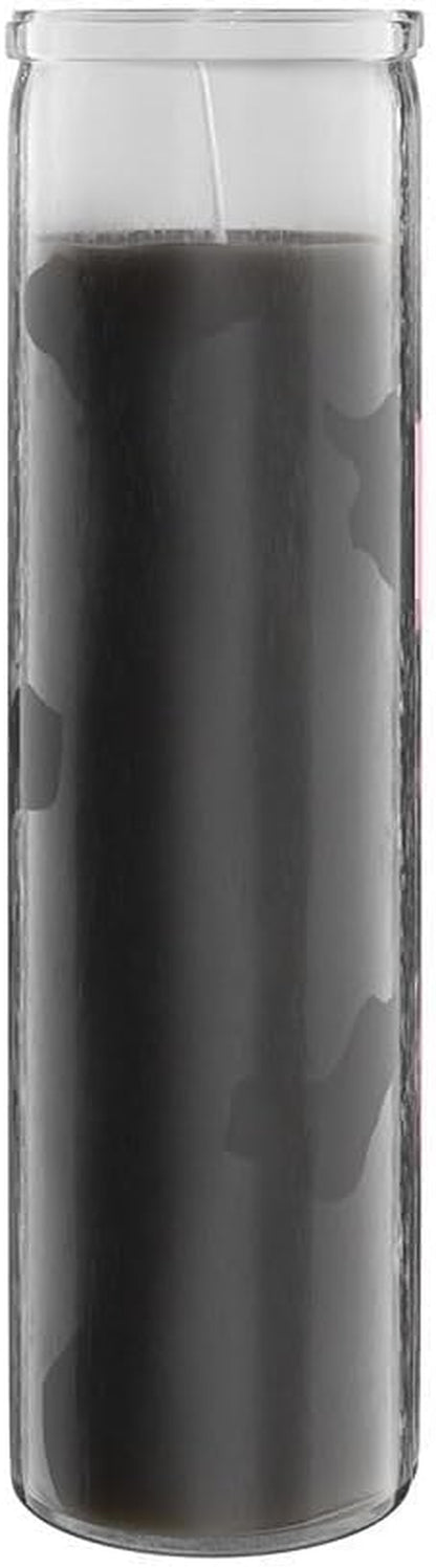 2X8 Inch Green Devotional Candles in Glass Jar - 3 Pack - 90 Hours – Prayer Candle - Tall Pillar Candles for Religious, Memorials, Party Decor