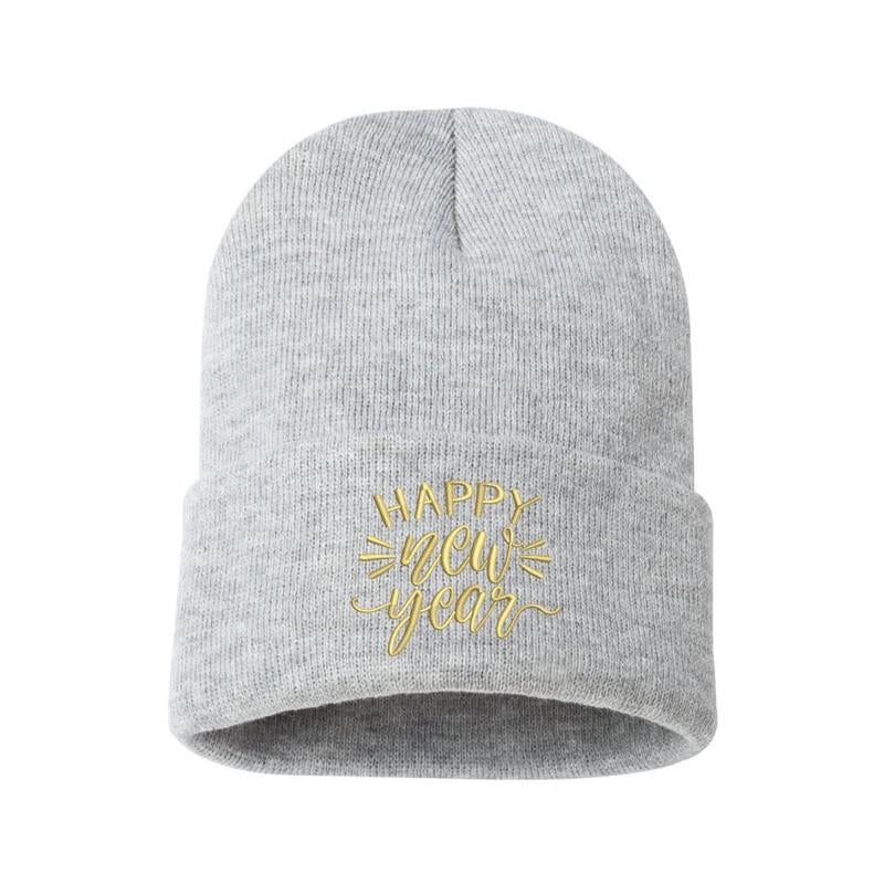 Happy New Year Beanie Cap New Years Celebration Hat Happy New Year Hats for 2024 New Years Eve Hats