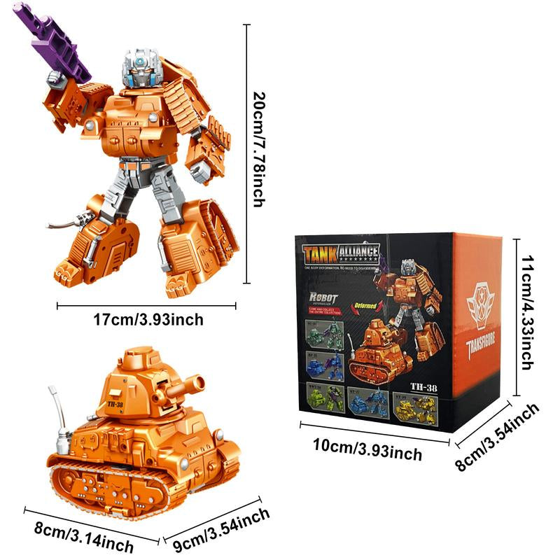 TUNJILOOL Transform Tank Toys into Robots Warriors,Action Figure Transforming Tank-Robots,Deformation Robots Toys Gifts for Kids Toys🔥 Collection