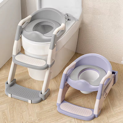 Children'S Portable Household Step Toilet Baby Potty Training Seat Ring Foldable Auxiliary Step Child Urinal Step Stool Potty