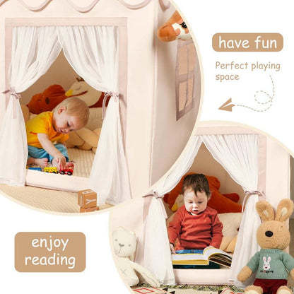 Kids Play Tent Indoor Kids Toys with Star Lights - Toddler Tent Playhouse Tents Outdoor Boys Girls Birthday Gifts