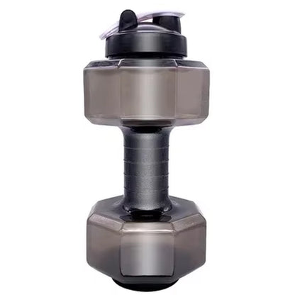 Dumbbell Hammer Water Bottle High Capacity 2 Liters Gym Weightlifting Sports Bottle Creative Space Cup Water Bottle for Men