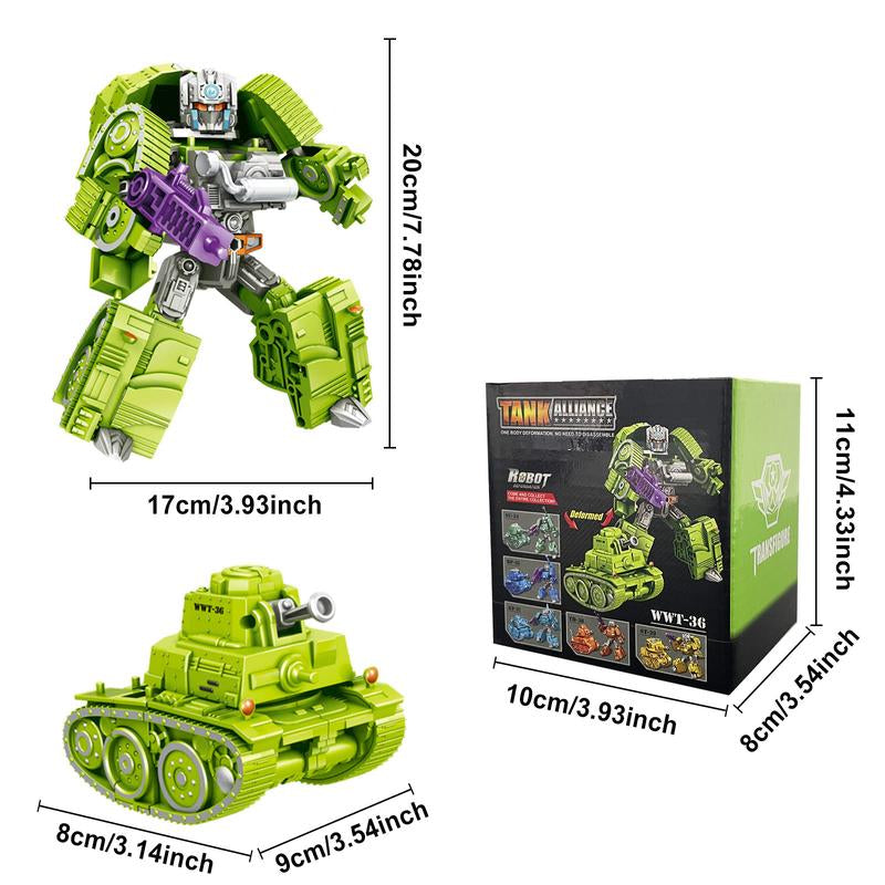 TUNJILOOL Transform Tank Toys into Robots Warriors,Action Figure Transforming Tank-Robots,Deformation Robots Toys Gifts for Kids Toys🔥 Collection