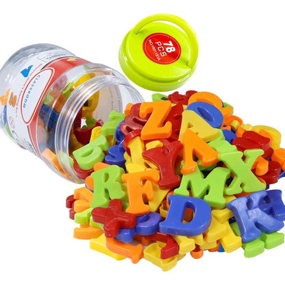 Magnetic Letters Numbers Alphabet Fridge Magnets Colorful, Kids Toys Learn Spelling Counting Uppercase Lowercase Symbols, Suitable for Boys Girls Learning Toys