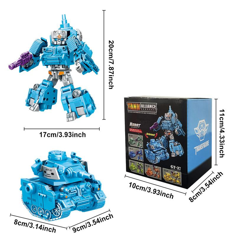 TUNJILOOL Transform Tank Toys into Robots Warriors,Action Figure Transforming Tank-Robots,Deformation Robots Toys Gifts for Kids Toys🔥 Collection