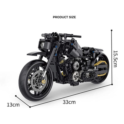 1:8 Super Racing Motorcycle Motorbike Model Building Block Brick Educational Assembly Toy Children Boy Gift Chain