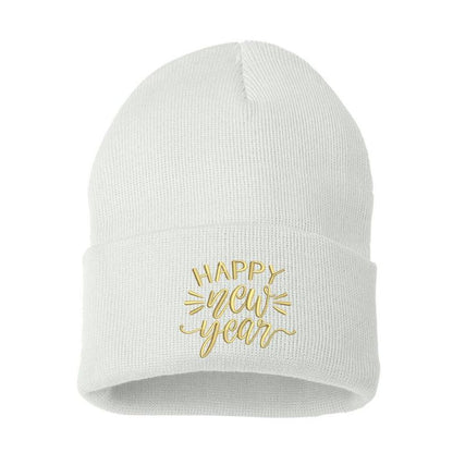 Happy New Year Beanie Cap New Years Celebration Hat Happy New Year Hats for 2024 New Years Eve Hats