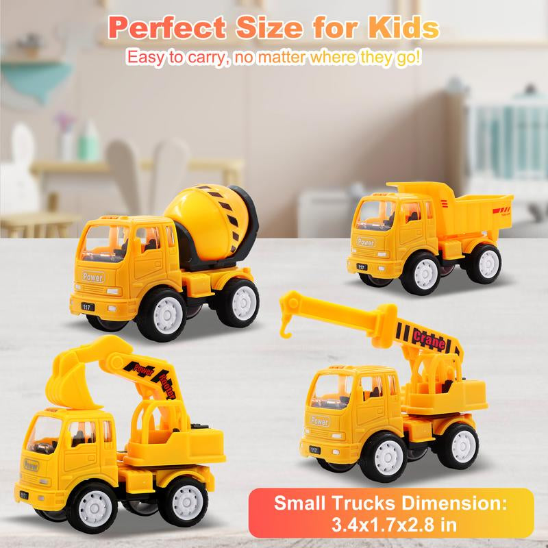 Nicmore 5-In-1 Construction Truck Car Toys, Carrier Truck Toys for Kids Christmas Birthday Party Gifts