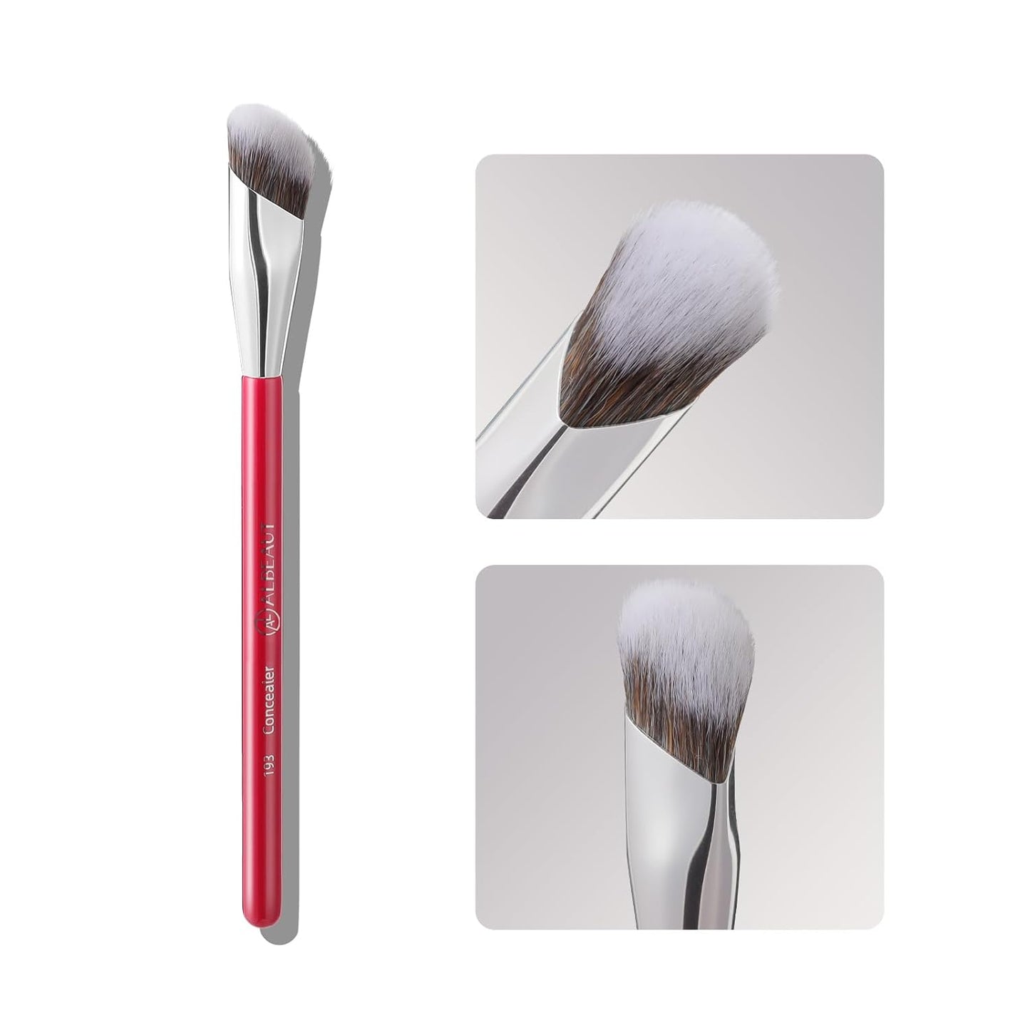 Concealer Brush, Angled under Eye Makeup Small Foundation Precision Face Blending Brush (193 Concealer Brush)
