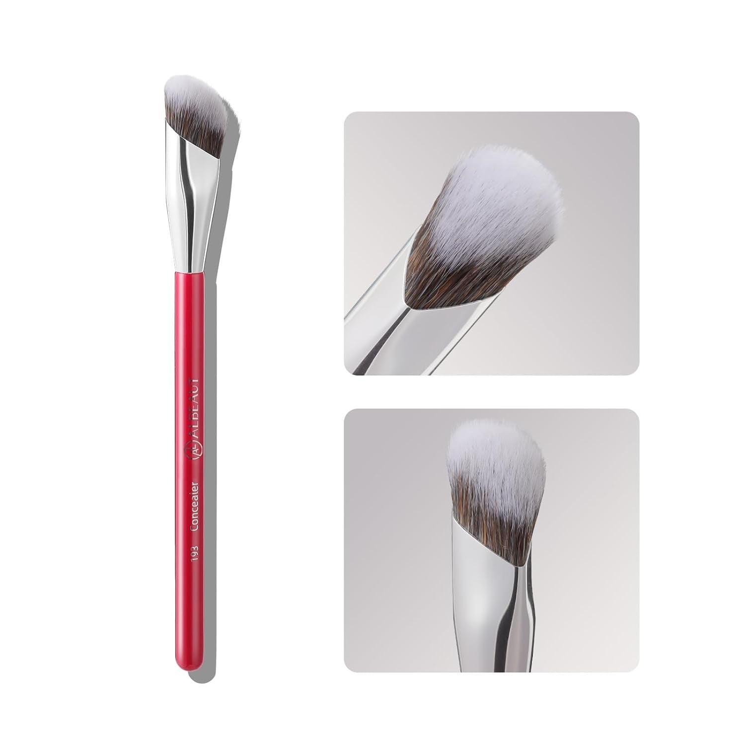 Concealer Brush, Angled under Eye Makeup Small Foundation Precision Face Blending Brush (193 Concealer Brush)