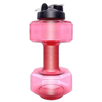 Dumbbell Hammer Water Bottle High Capacity 2 Liters Gym Weightlifting Sports Bottle Creative Space Cup Water Bottle for Men